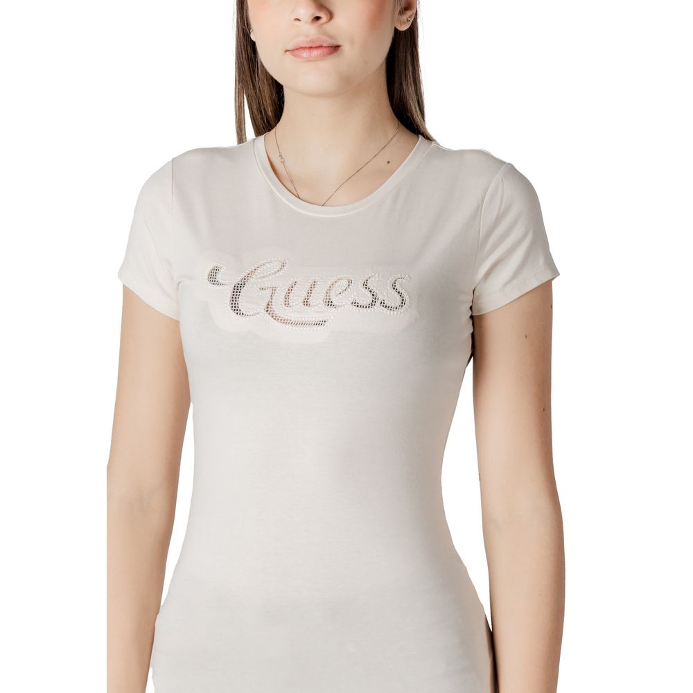 Beige Cotton T-Shirt