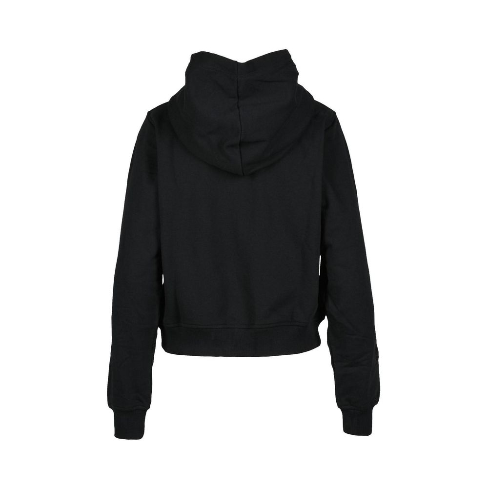 Black Cotton Hoodie