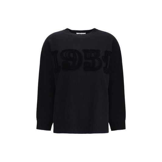 Black Wool Sweatshirt