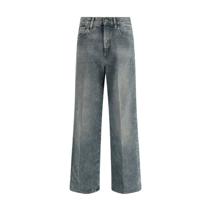 Blue Cotton Jeans Denim