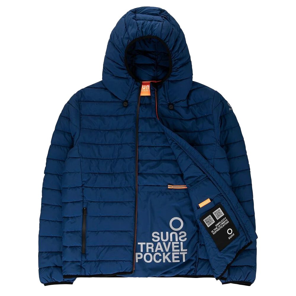 Blue Polyester Jackets & Coat