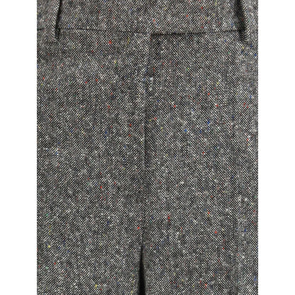 Gray Wool Casual Pants