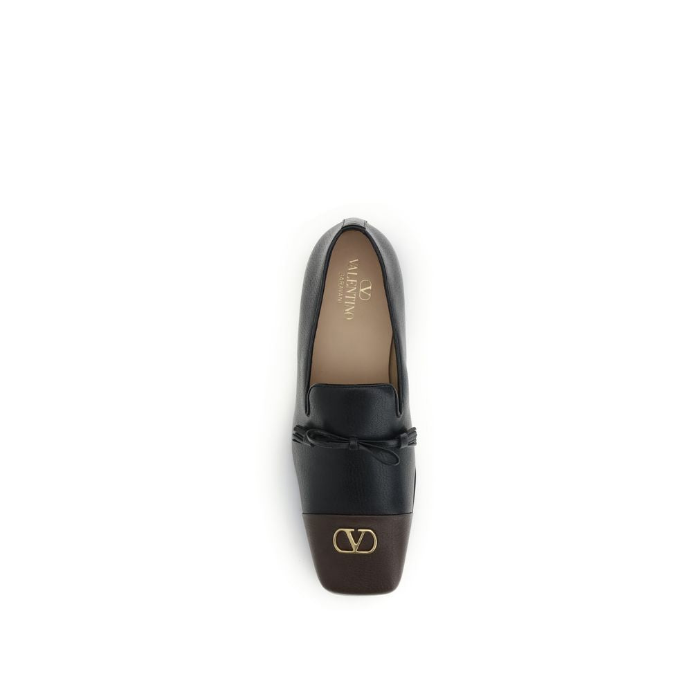 Black Goatskin Slip-On Loafers