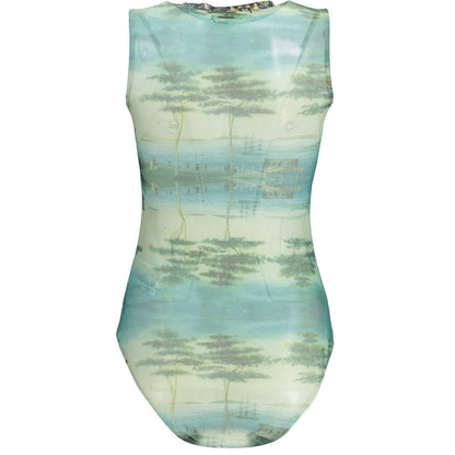Green Polyester Bodysuit