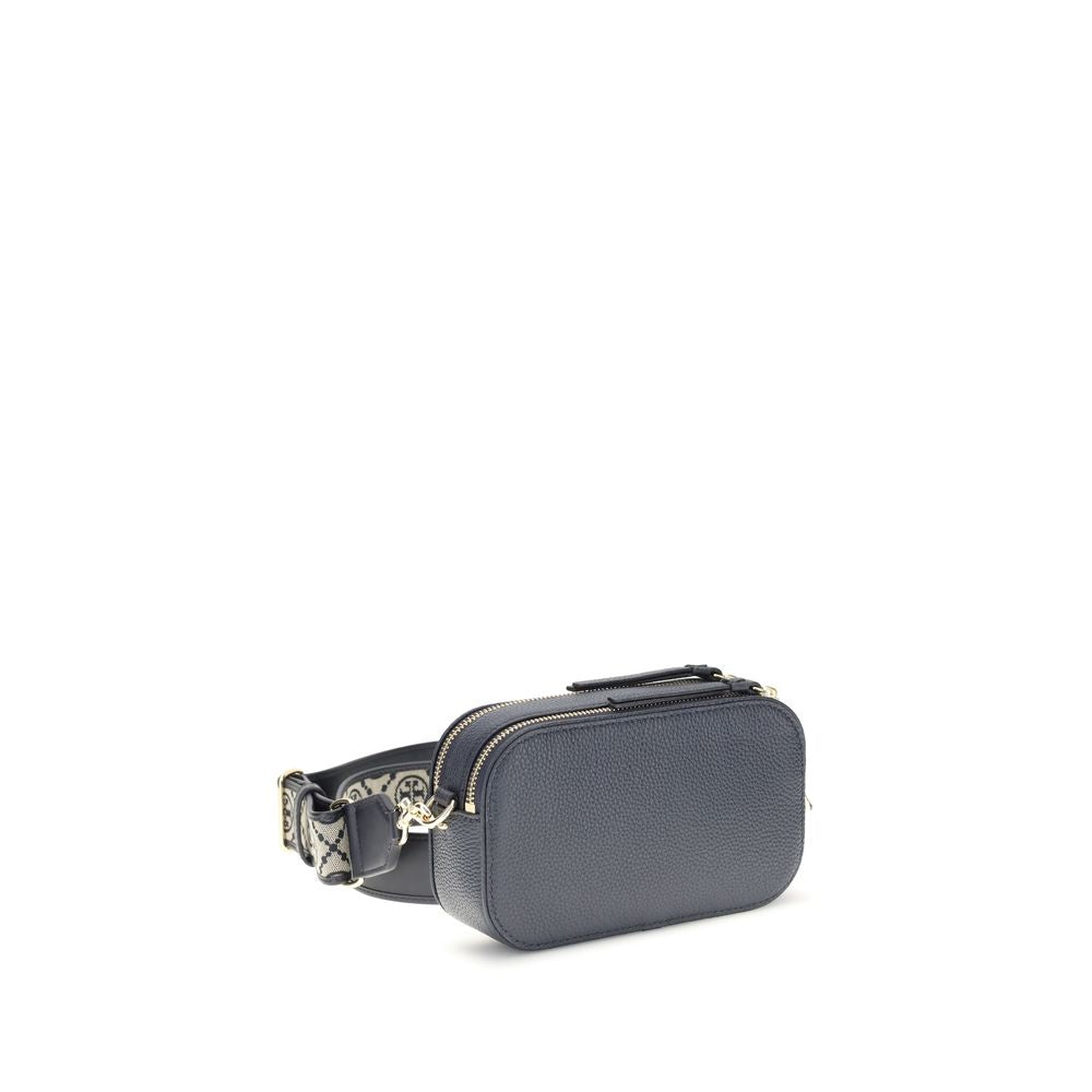 Blue Leather Shoulder Bag