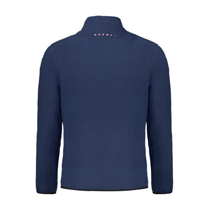 Blu Polyester Men Sweatshirt