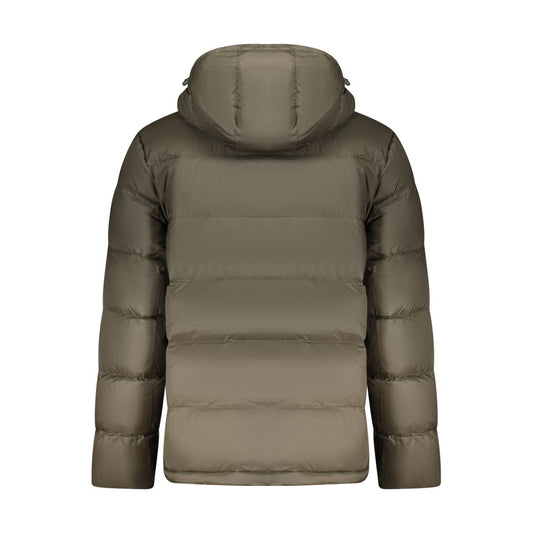 Brown Polyamide Jackets & Coat