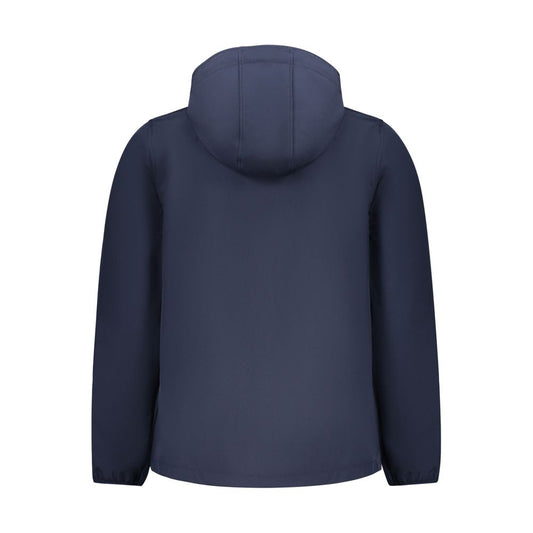 Blue Polyester Jackets & Coat