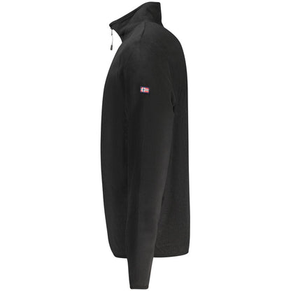 Black Polyester Men Sweater