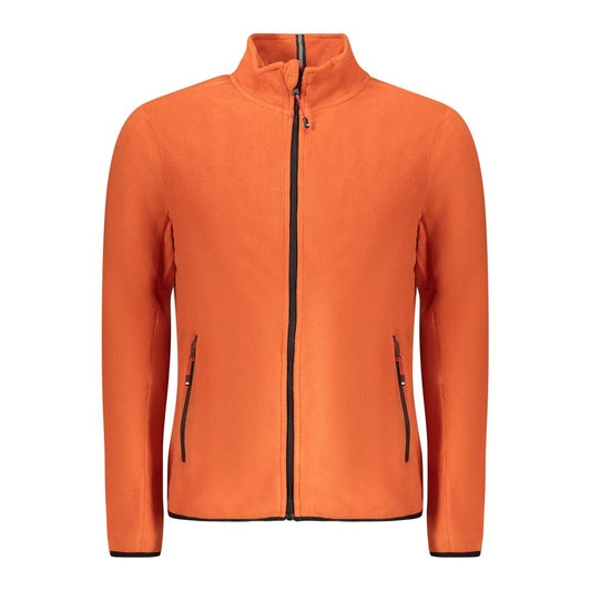Orange Polyester Sweatshirt