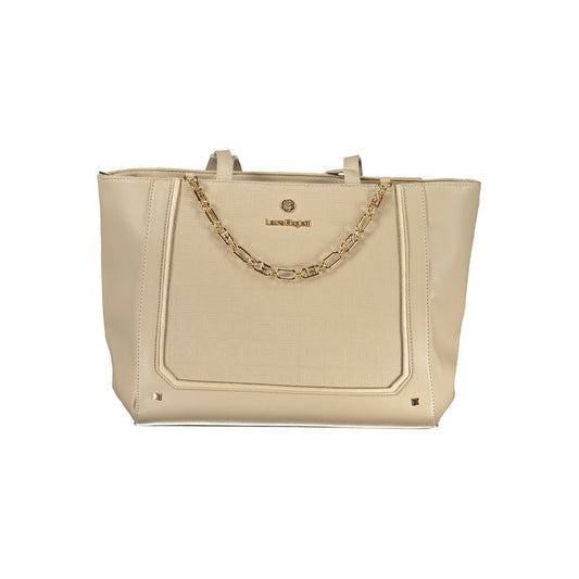 Beige Pvc Handbag