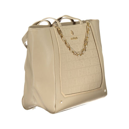 Beige Pvc Handbag