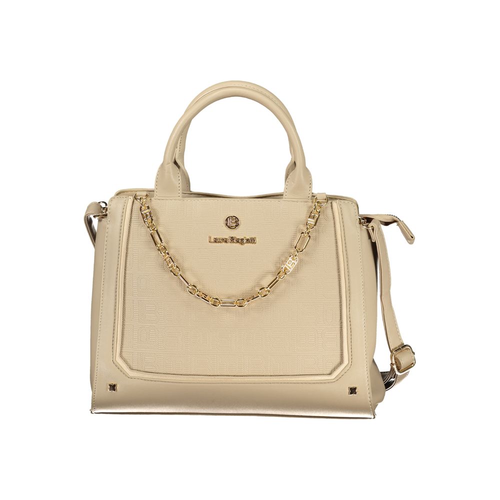 Beige Pvc Handbag