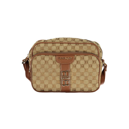 Beige Polyester Handbag
