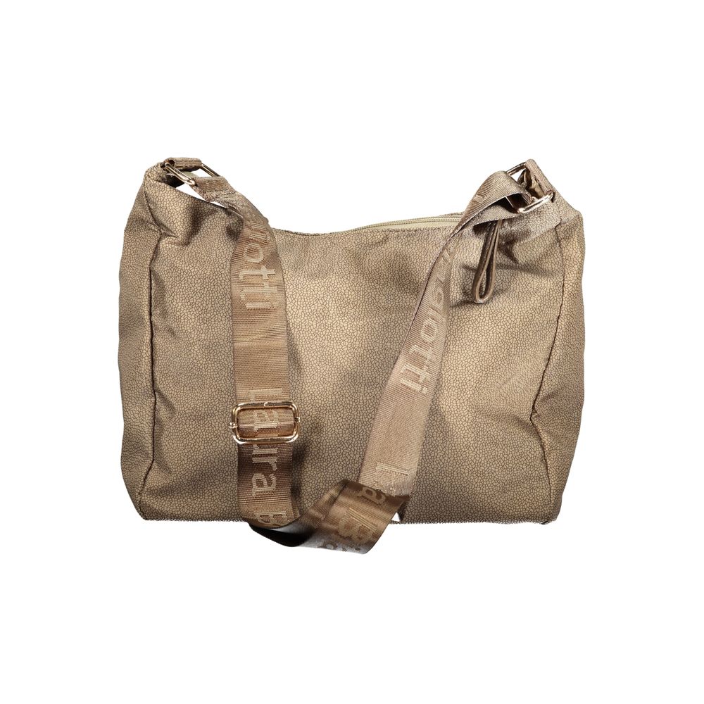 Beige Polyester Handbag