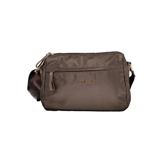 Brown Polyester Handbag