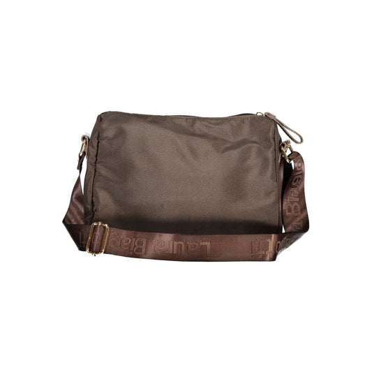 Brown Polyester Handbag
