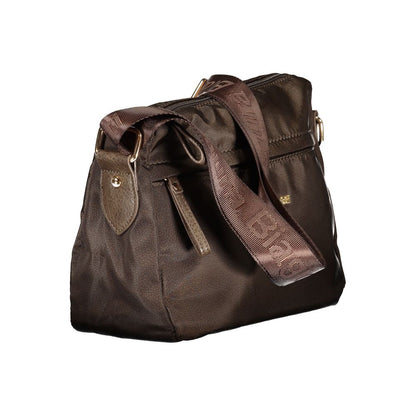 Brown Polyester Handbag