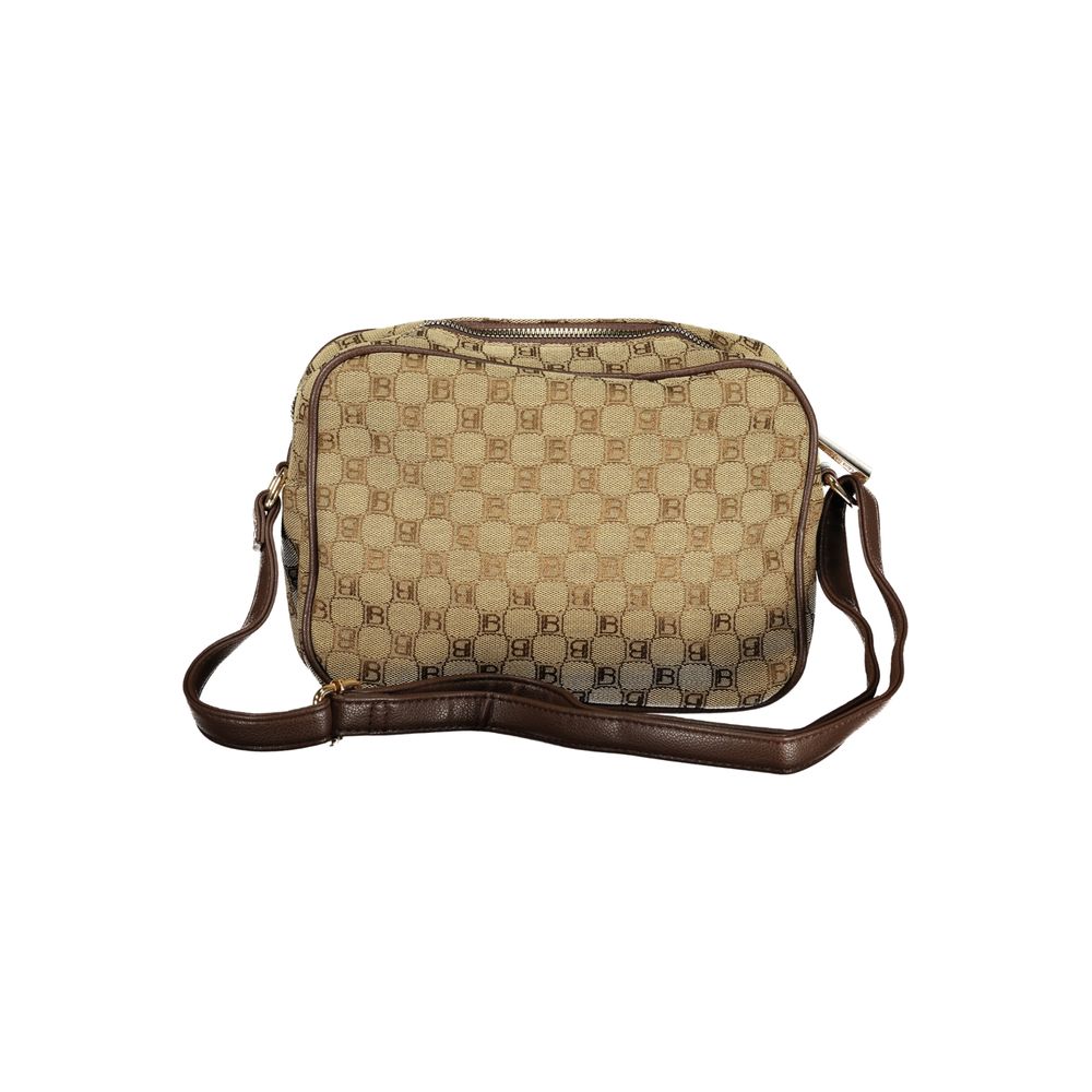 Beige Polyester Handbag