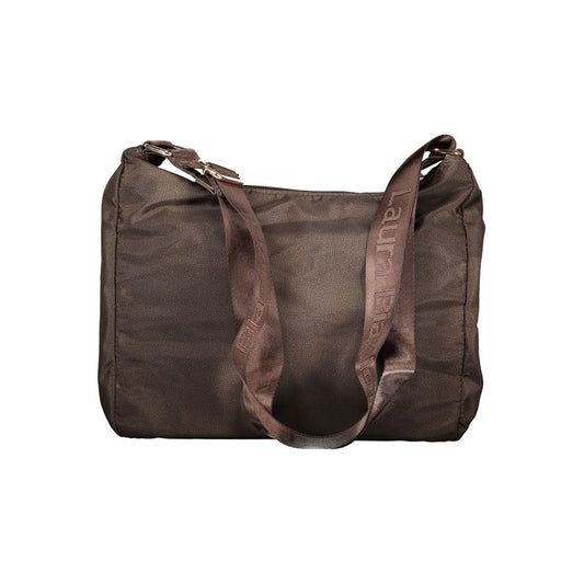 Brown Polyester Handbag