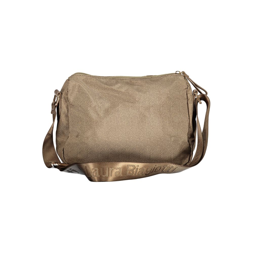 Beige Polyester Handbag