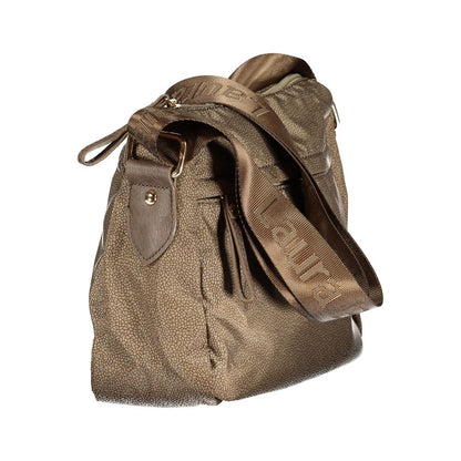Beige Polyester Handbag