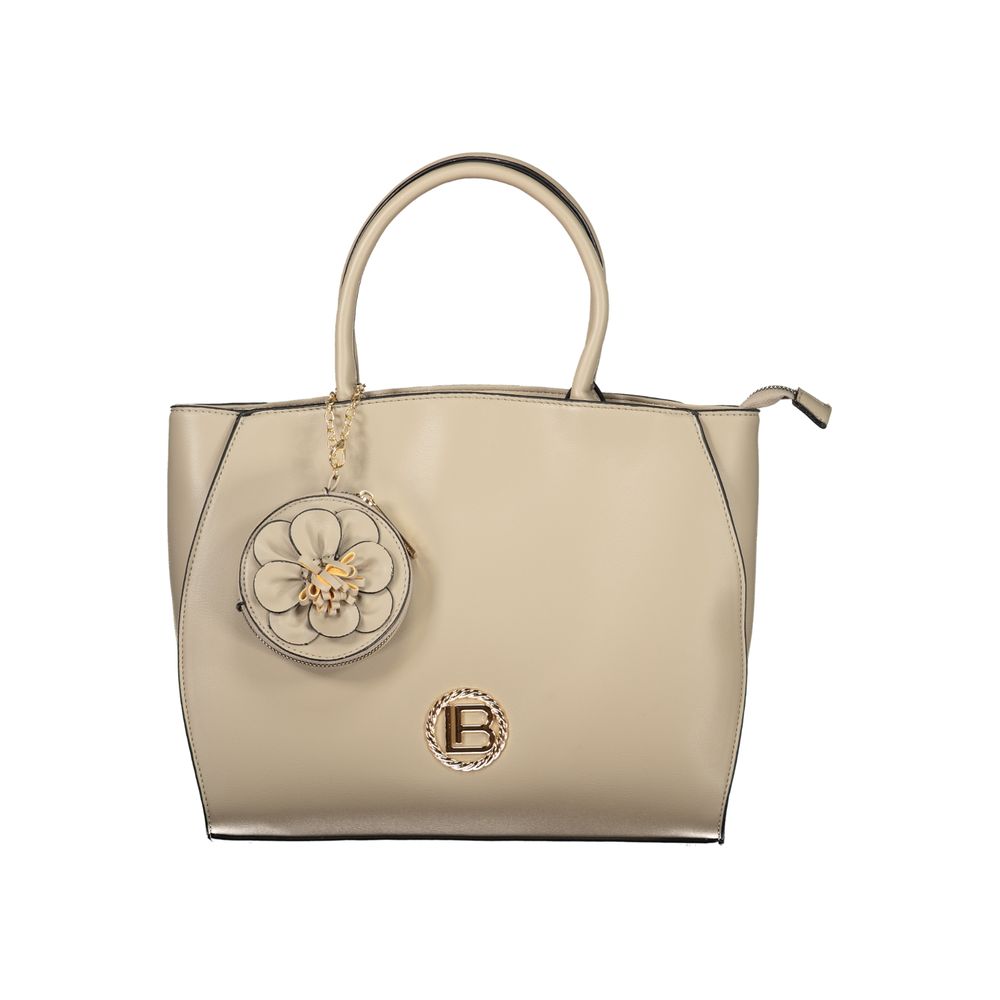 Beige Pvc Handbag