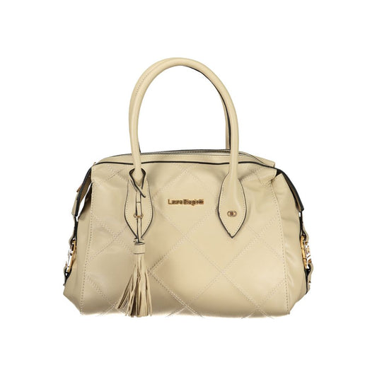 Beige Pvc Handbag