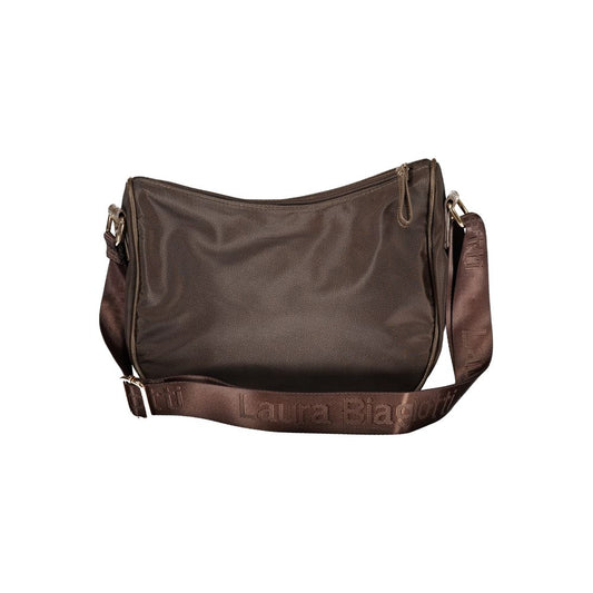 Brown Polyester Handbag