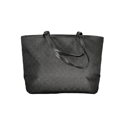 Black Polyester Handbag