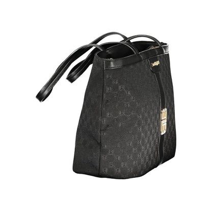 Black Polyester Handbag