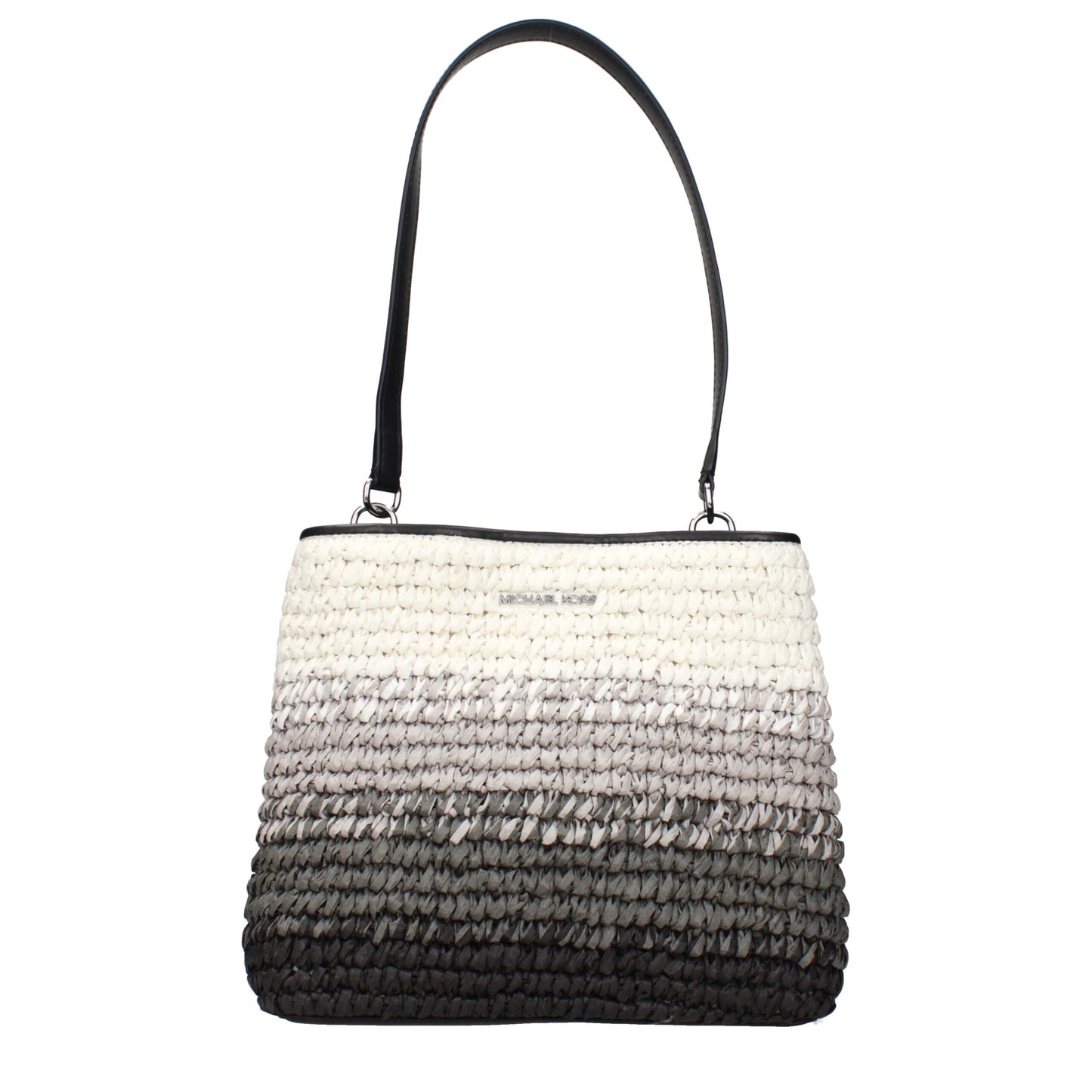 Black Raffia Shoulder Bag
