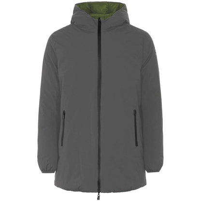Gray Polyester Jackets & Coat