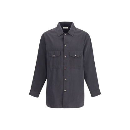 Gray Silk Shirt