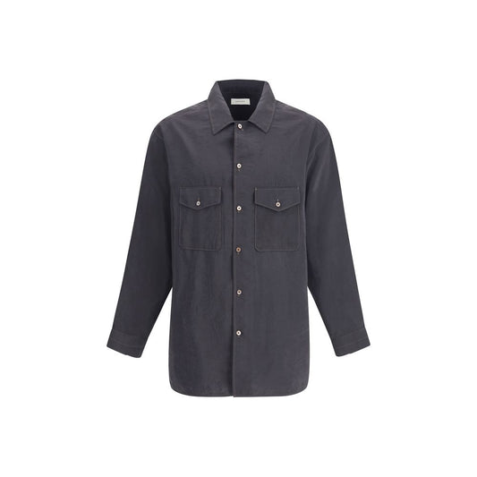 Gray Silk Shirt