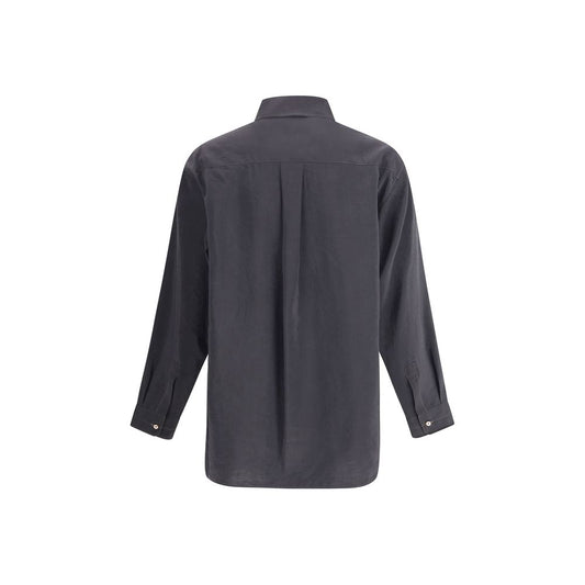 Gray Silk Shirt