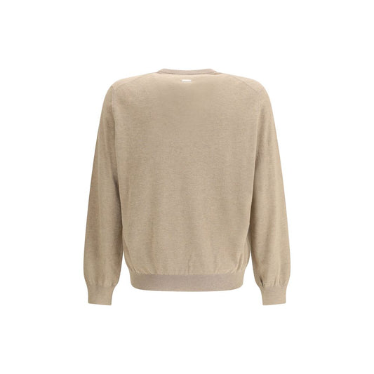 Beige Fleece Wool Sweatshirt