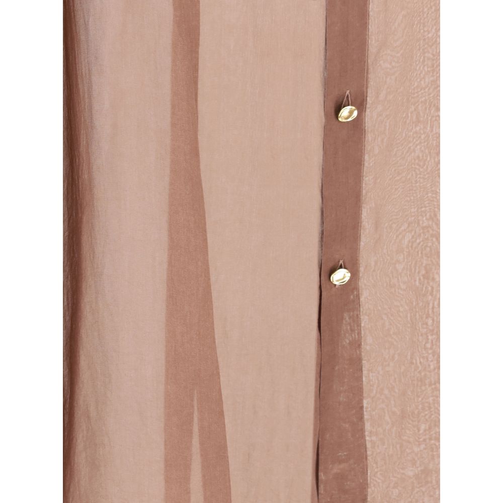 Bordeaux Silk Blouse