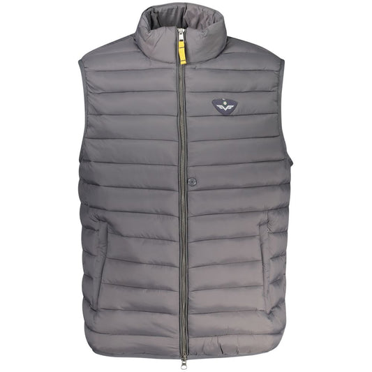 Gray Polyamide Men Jacket