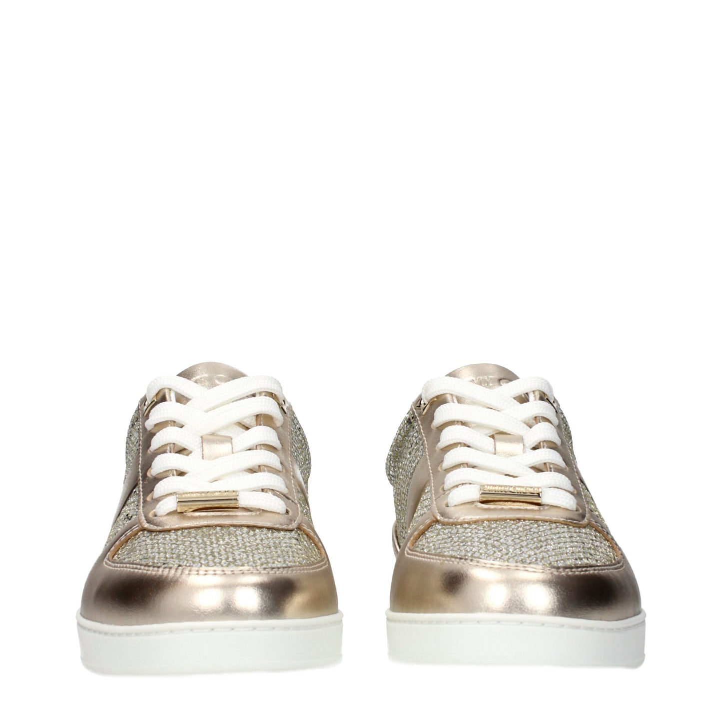 Gold Leather Sneakers