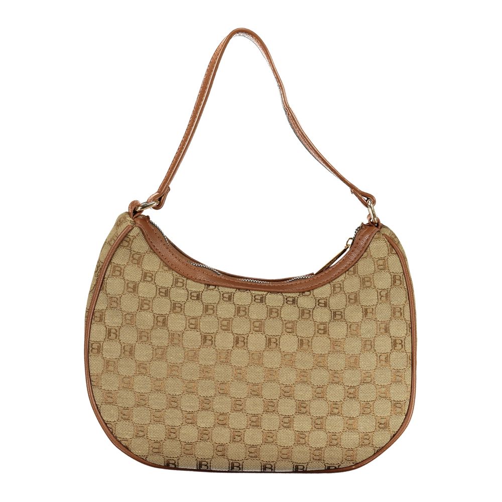 Beige Polyester Handbag
