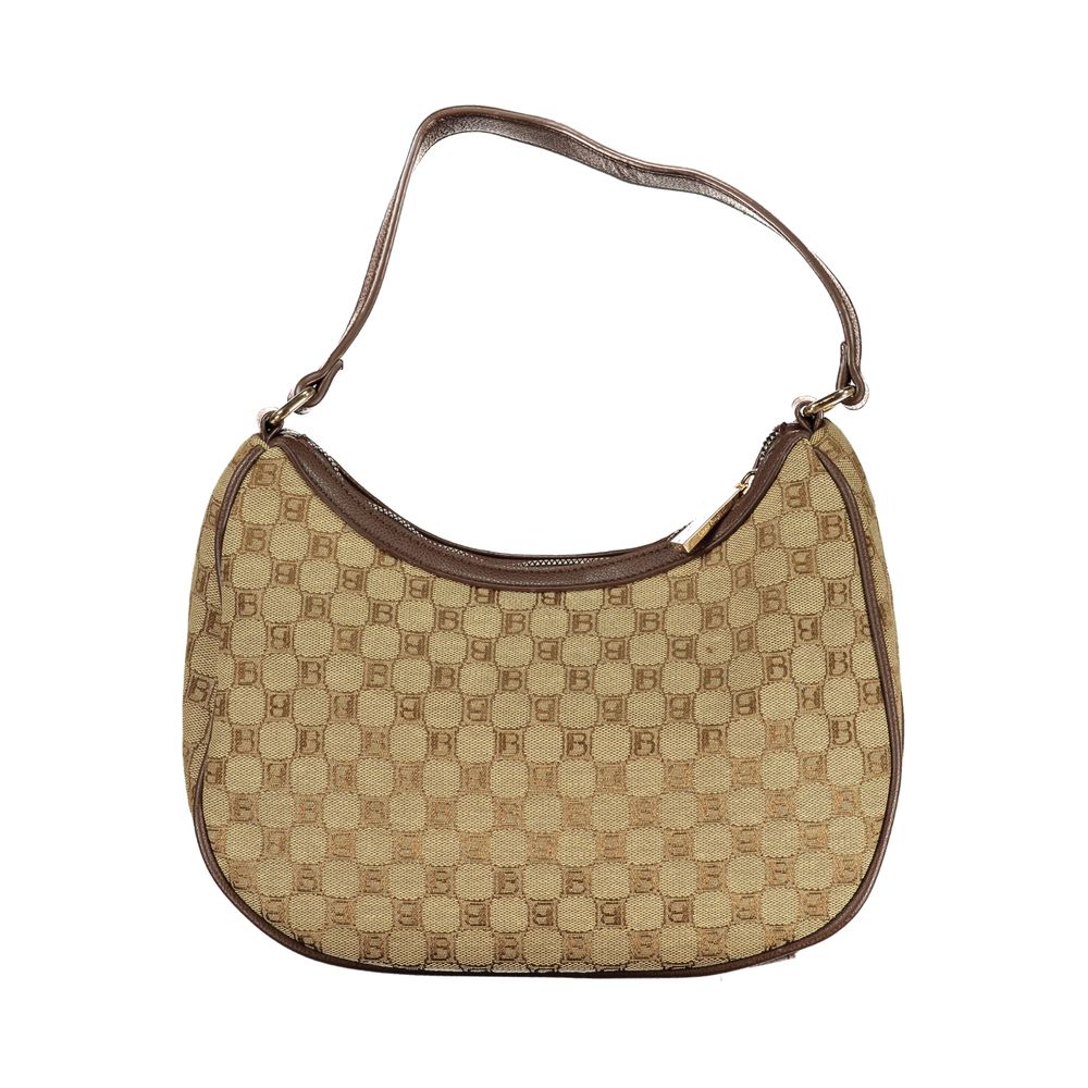 Beige Polyester Handbag