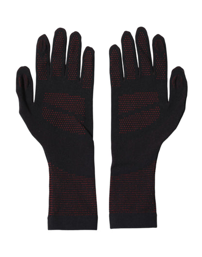 Black DG Logo Cotton Hands Mitten Men Gloves