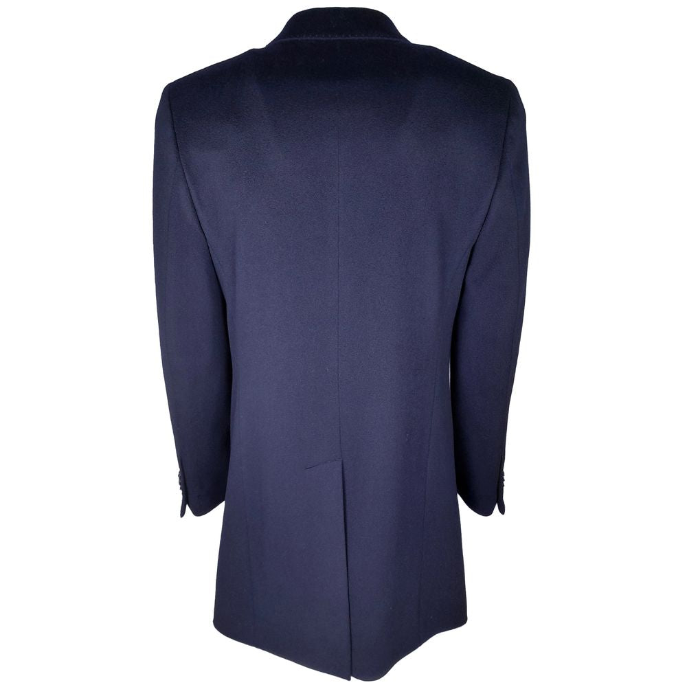 Blue Wool Men Jacket