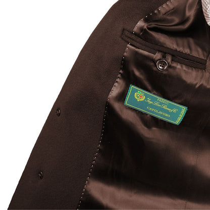 Dark Brown Wool Men's Coat