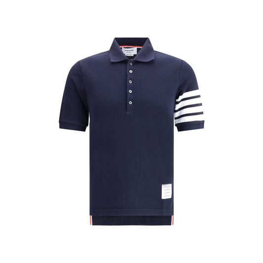 Blue Cotton Polo Shirt