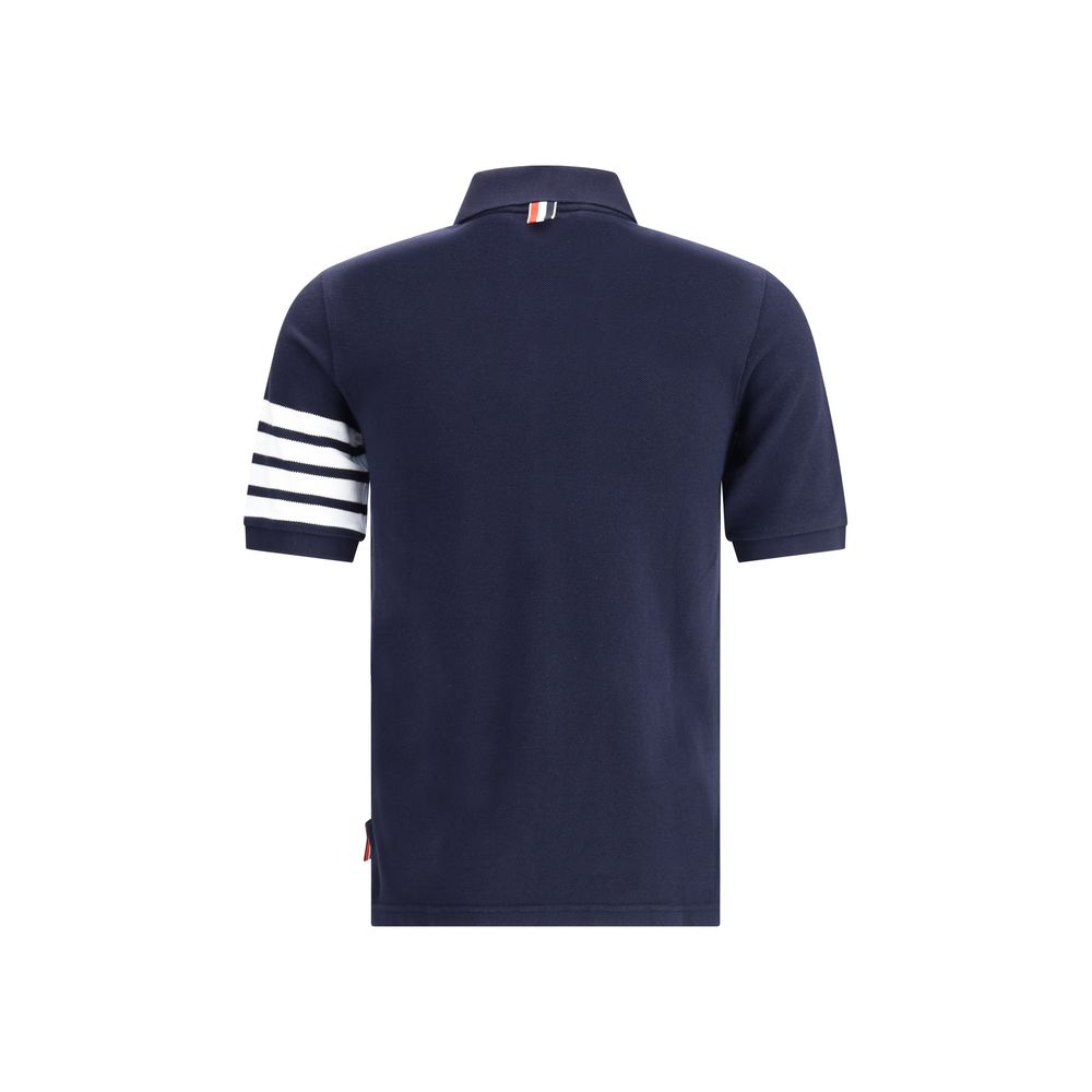 Blue Cotton Polo Shirt