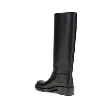Black Calf Leather Bos Taurus Boots
