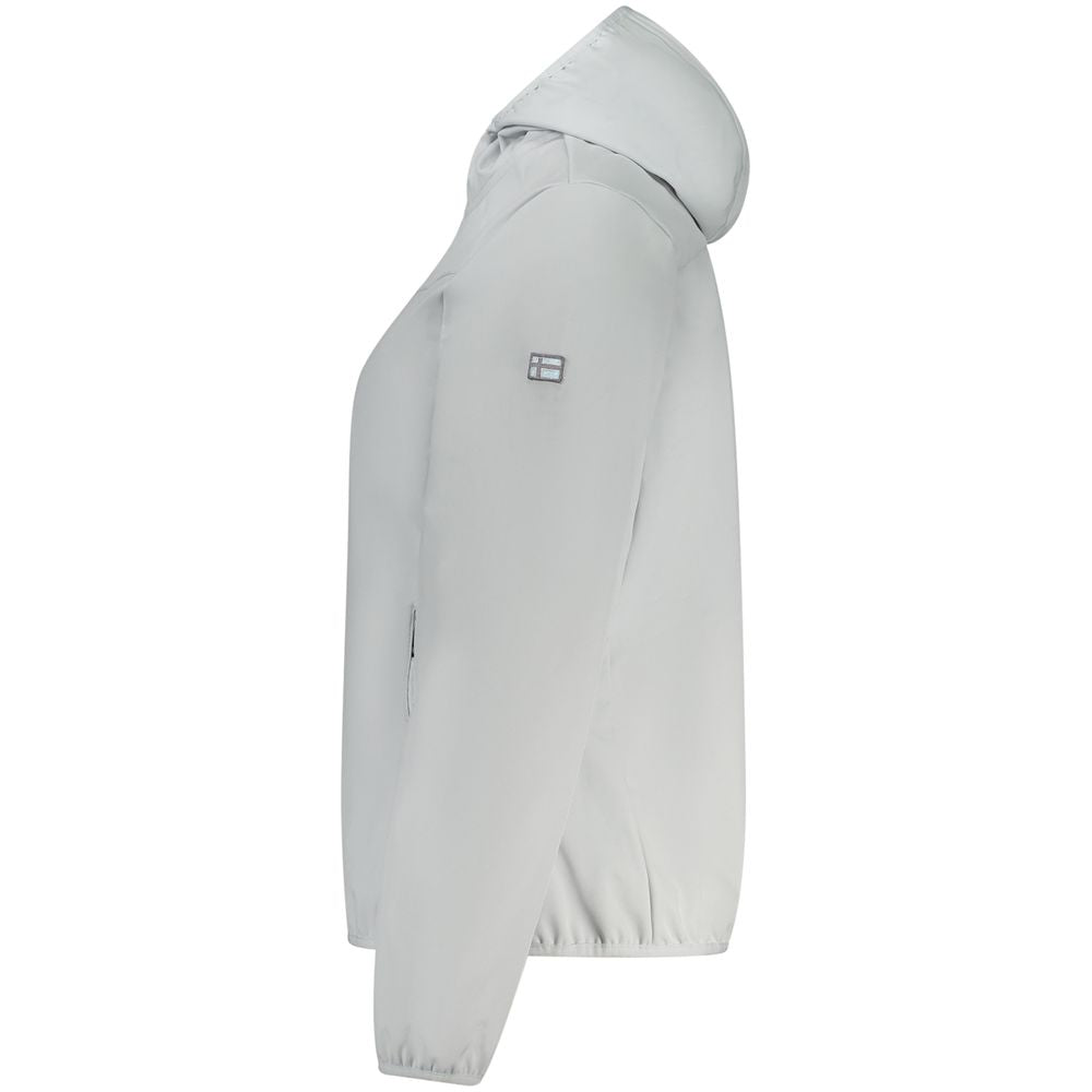 Gray Polyester Women Jacket