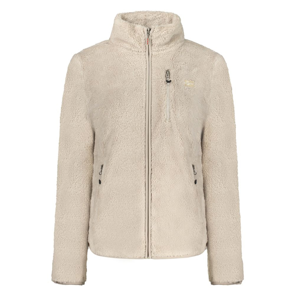 Beige Polyester Women Sweater